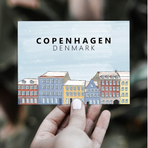 Nyhavn Copenhagen Denmark Scandinavia Modern Postcard