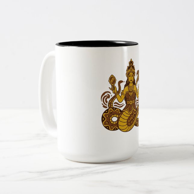 Nyi Blorong Two-Tone Coffee Mug (Front Left)