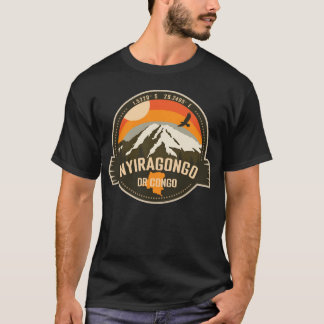 Nyiragongo DR Congo Retro Hiking Camping Souvenir T-Shirt