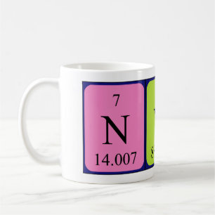 Nyla periodic table name mug