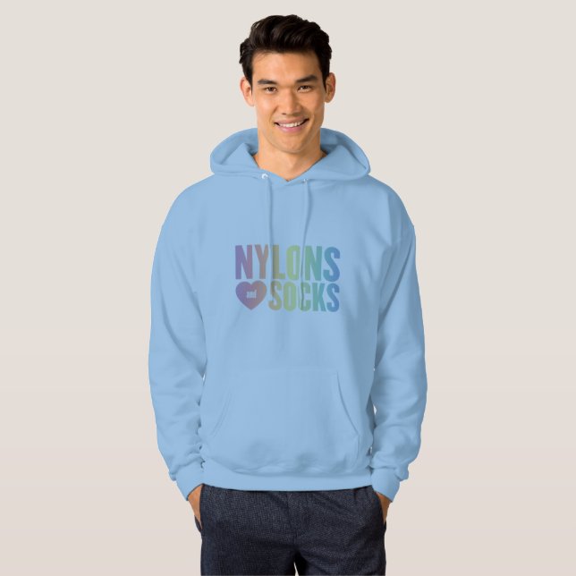 Nylonsandsocks Rainbow Logo Hoodie (Front Full)