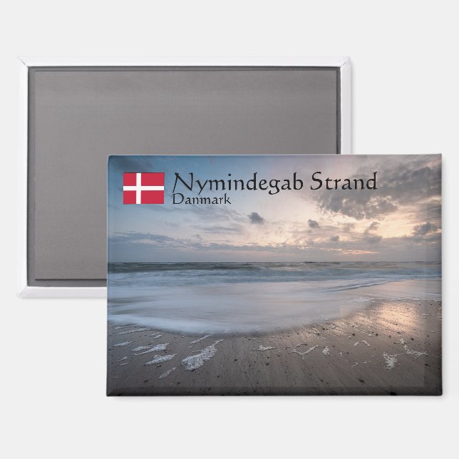 Nymindegab Strand Souvenir Magnet (Front/Back)