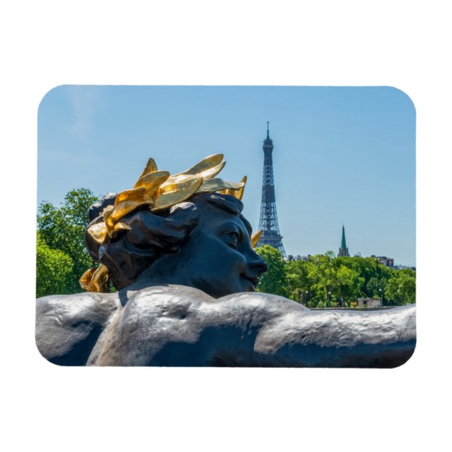 Nymph de la Neva on the Pont Alexandre III - Paris Magnet (Horizontal)