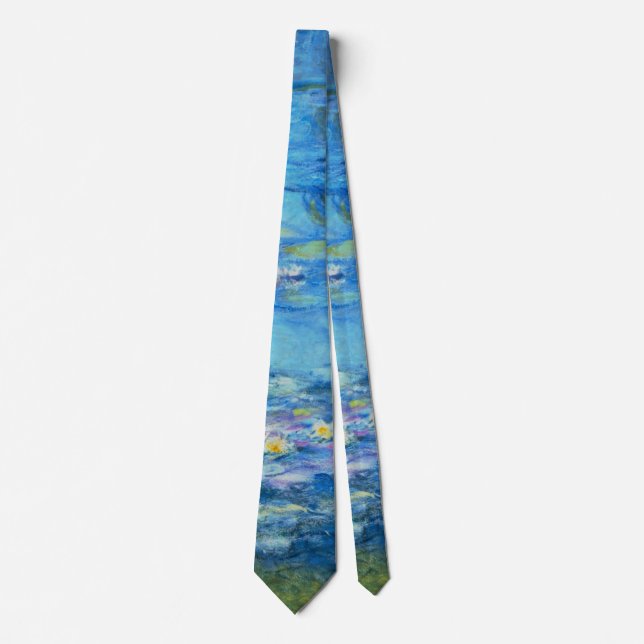 Nympheas Claude Monet Impressionism Fine Art Tie (Front)