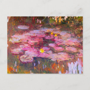 Nymphéas violets de Monet Carte postale