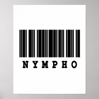 nympho barcode design poster