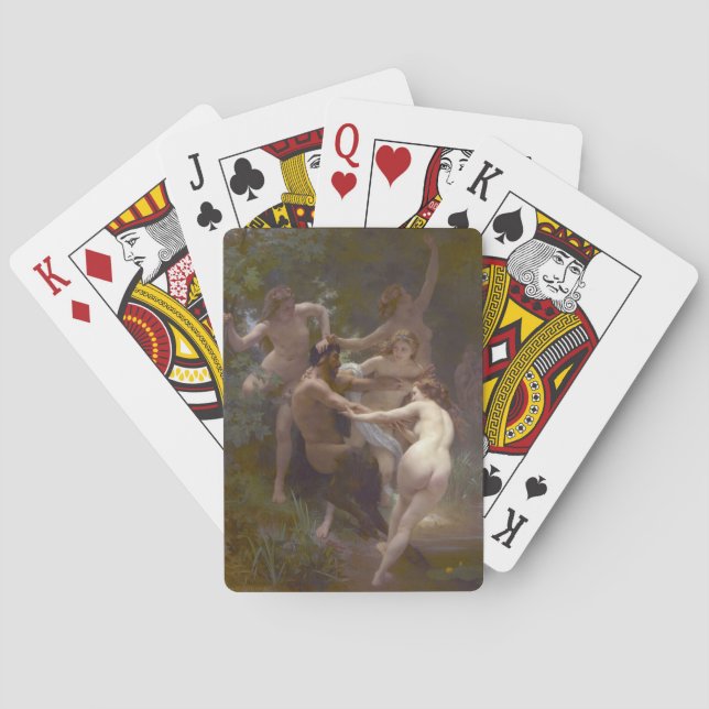 Nymphs and Satyr 1873 Playing Cards (Back)