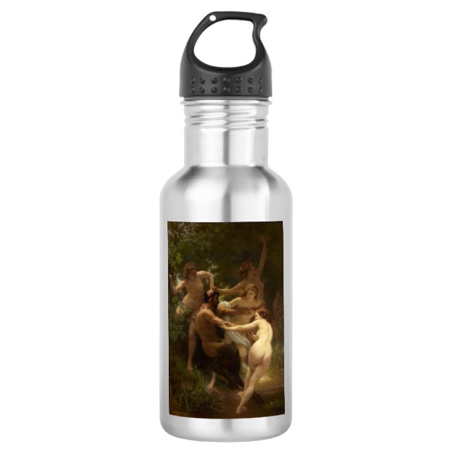 Nymphs and Satyr by William-Adolphe Bouguereau 532 Ml Water Bottle (Front)