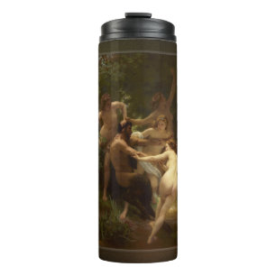 Nymphs and Satyr by William-Adolphe Bouguereau Thermal Tumbler