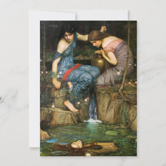 Nymphs Finding The Head of Orpheus Invitations (Front)