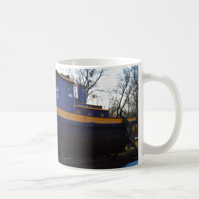 NYS Tug boat on a mug (Right)