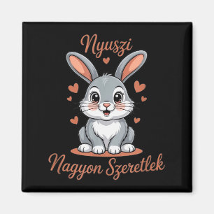 Nyuszi, My Bunny Rabbit - Szeretlek, I Love You! Magnet