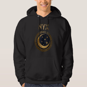 Nyx Greek Goddess Of Night Ancient Symbol Hoodie