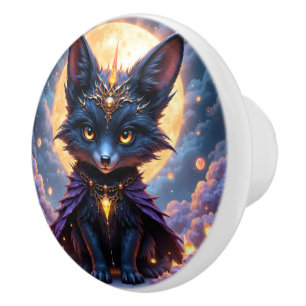 Nyx – Guardian of the Moonlight.  Ceramic Knob