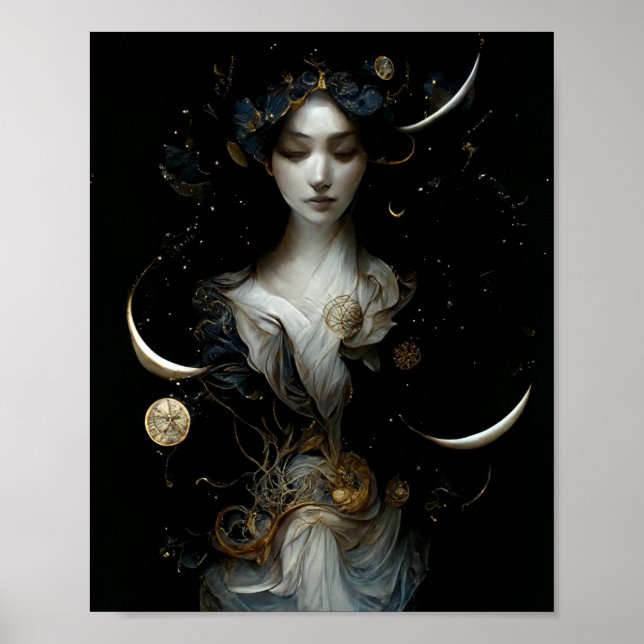 Nyx, Poster de la déesse de la nuit Surreal Imagin (Devant)