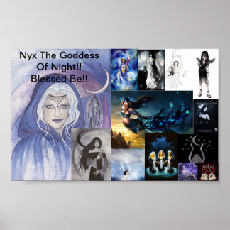 nyx's collage, Nyx The Goddess Of Night!! Bless... Poster