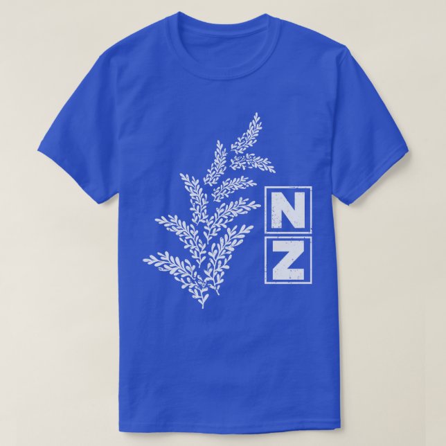 NZ Flower New Zealand T-Shirt (Design Front)