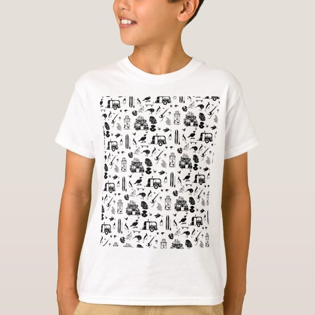 NZ holidays pattern T-Shirt (Front)