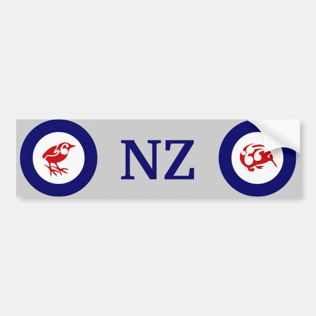NZ KIWI and Rock wren bumper sticker (Front)