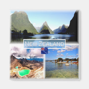 NZ Milford Sound - Emerald Lakes - Lake Rotorua Magnet