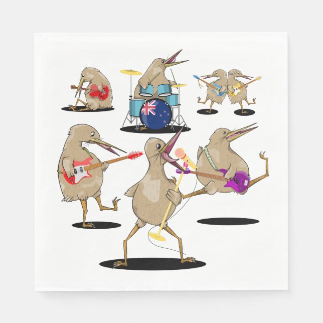 NZ Music Kiwi Band Napkin (Front)