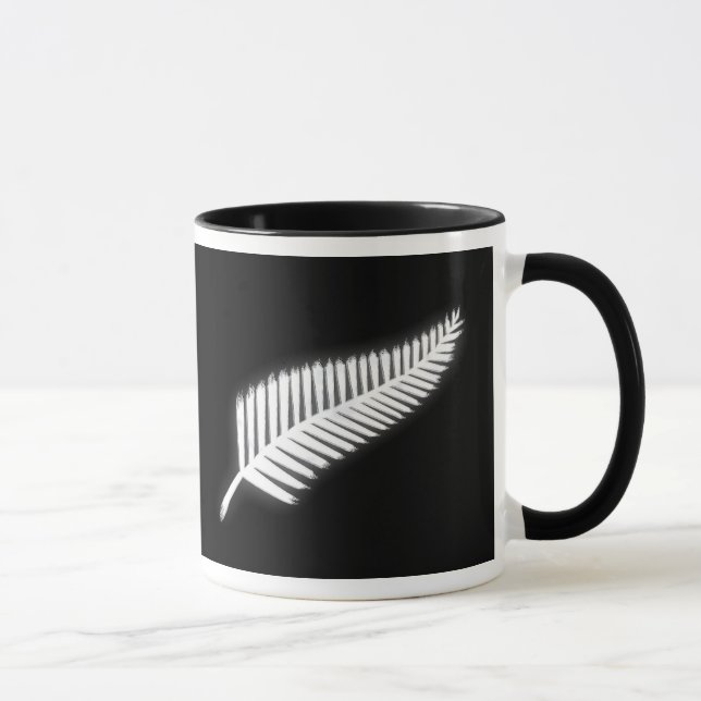 NZ Silver Fern National Emblem Patriotic Gift Mug (Right)