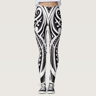 NZKULTURE dresseur leggings unique maori design
