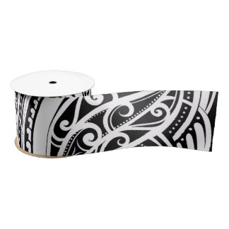 NZKULTURE unique Māori design  Satin Ribbon