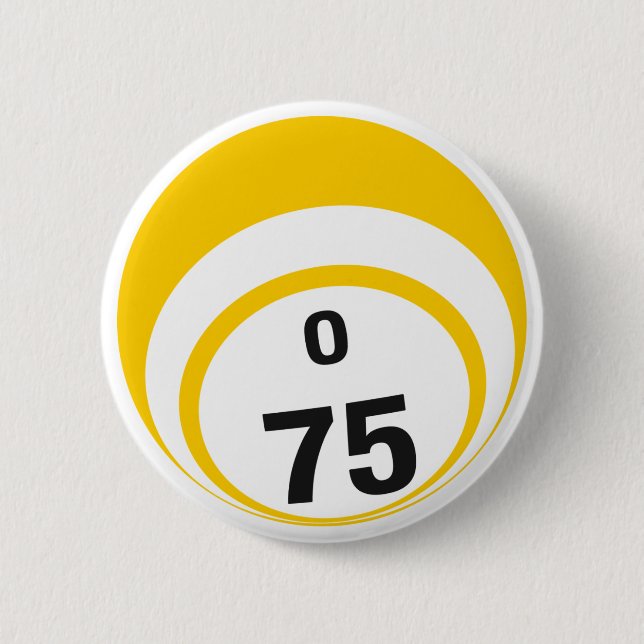 O75 Bingo Ball button (Front)