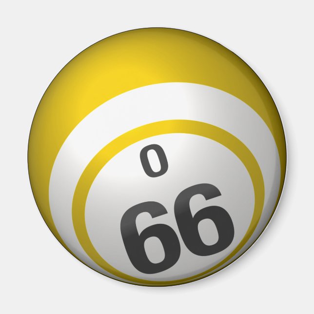 O 66 aimant à bille de bingo (Devant)