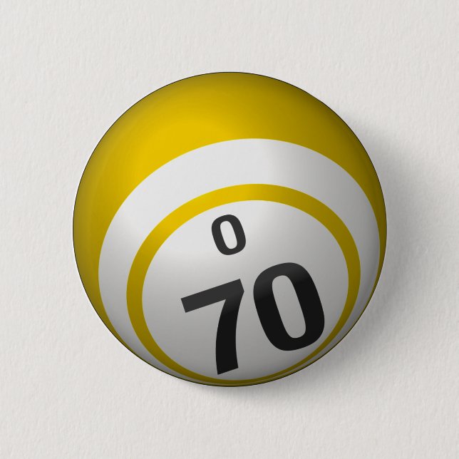 O 70 bingo button (Front)