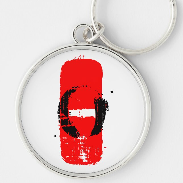O- Blood Type Keychain (Front)
