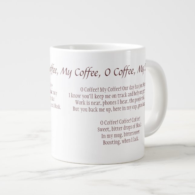 O Café, Mon Café (O Capitaine, Mon Capitaine) Mug (Devant droit)