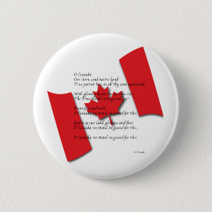 O Canada 2 Inch Round Button