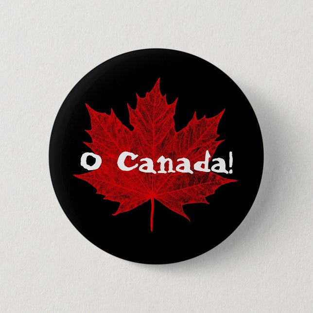 O Canada! 2 Inch Round Button (Front)