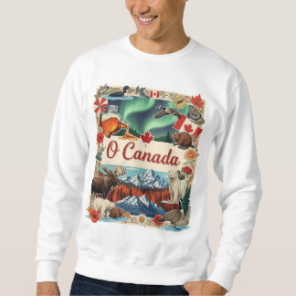 O Canada Collage – Vintage Patriotic T-Shirt Sweatshirt