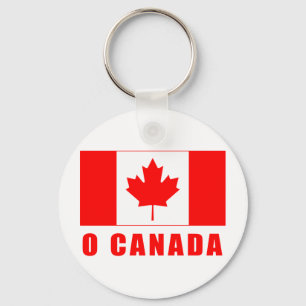 O CANADA with Canadian Flag Tshirts Keychain
