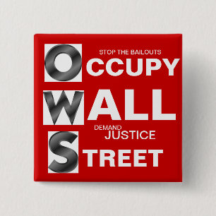 O CCUPY W ALL S TREET 2 INCH SQUARE BUTTON