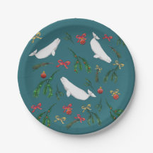 O Christmas Beluga Whale Illustration Holiday