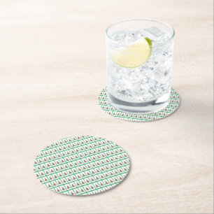 O Christmas Tree Round Paper Coaster