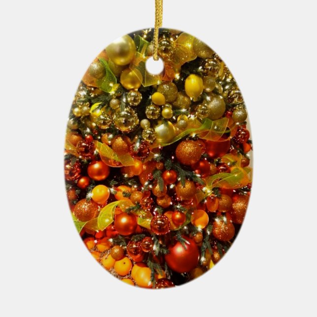 O Citrus Tree Christmas Ornament From Florida (Front)