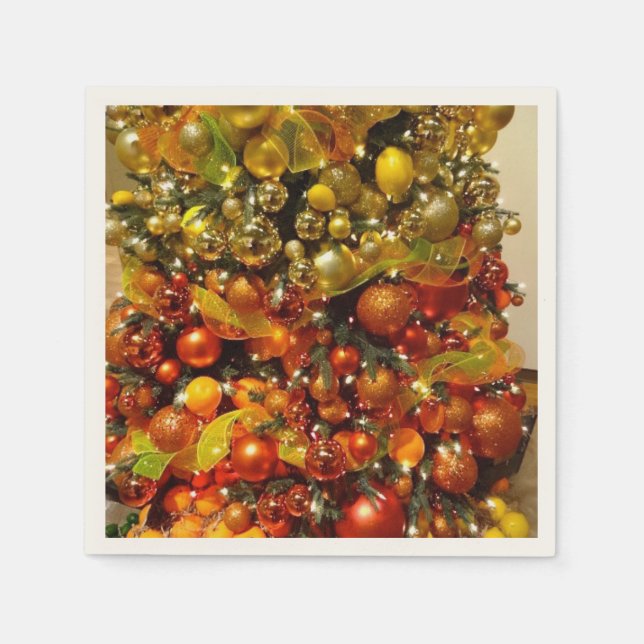 O Citrus Tree Photo Cocktail Napkins From Florida (Front)