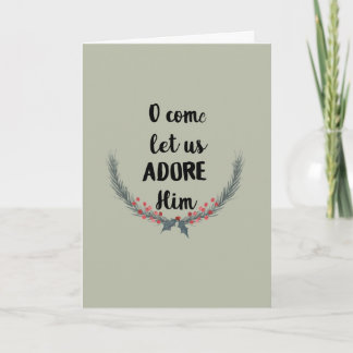 O, Come Christmas Card