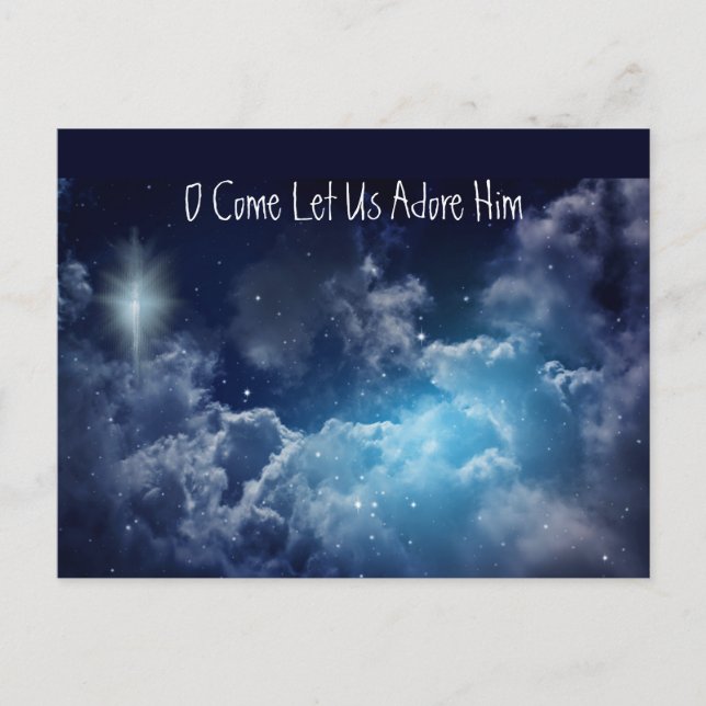 O Come Let Us Adore Him Jesus Christmas  Holiday C (Front)