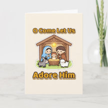 O Come Let Us Adore Him Nativity Christmas