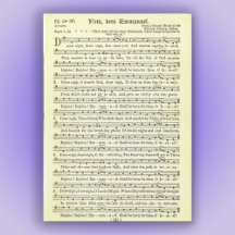 "O Come, O Come, Emmanuel "Magnetic Card