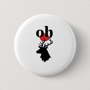 O Dear O Dear Red Artistic Expression 2 Inch Round Button