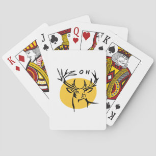 O Dear O Dear Yellow Artistic Style  Playing Cards