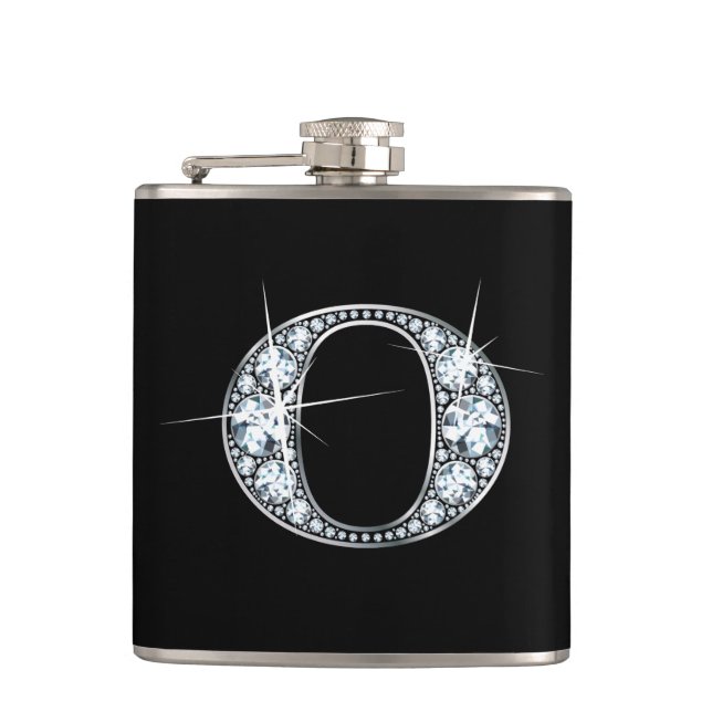 O "Diamond Bling" Flask (Front)