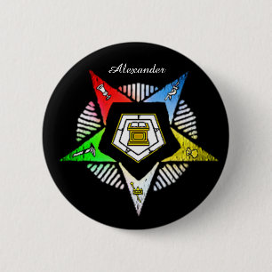 O.E.S~ 2 INCH ROUND BUTTON